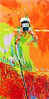 Leroy Neiman Olympic Pole Vaulting painting